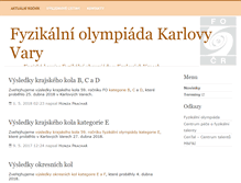 Tablet Screenshot of kvary.fyzikalniolympiada.cz