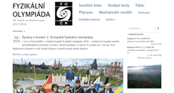 Desktop Screenshot of fyzikalniolympiada.cz