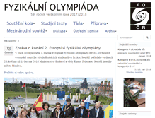 Tablet Screenshot of fyzikalniolympiada.cz