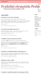 Mobile Screenshot of praha.fyzikalniolympiada.cz